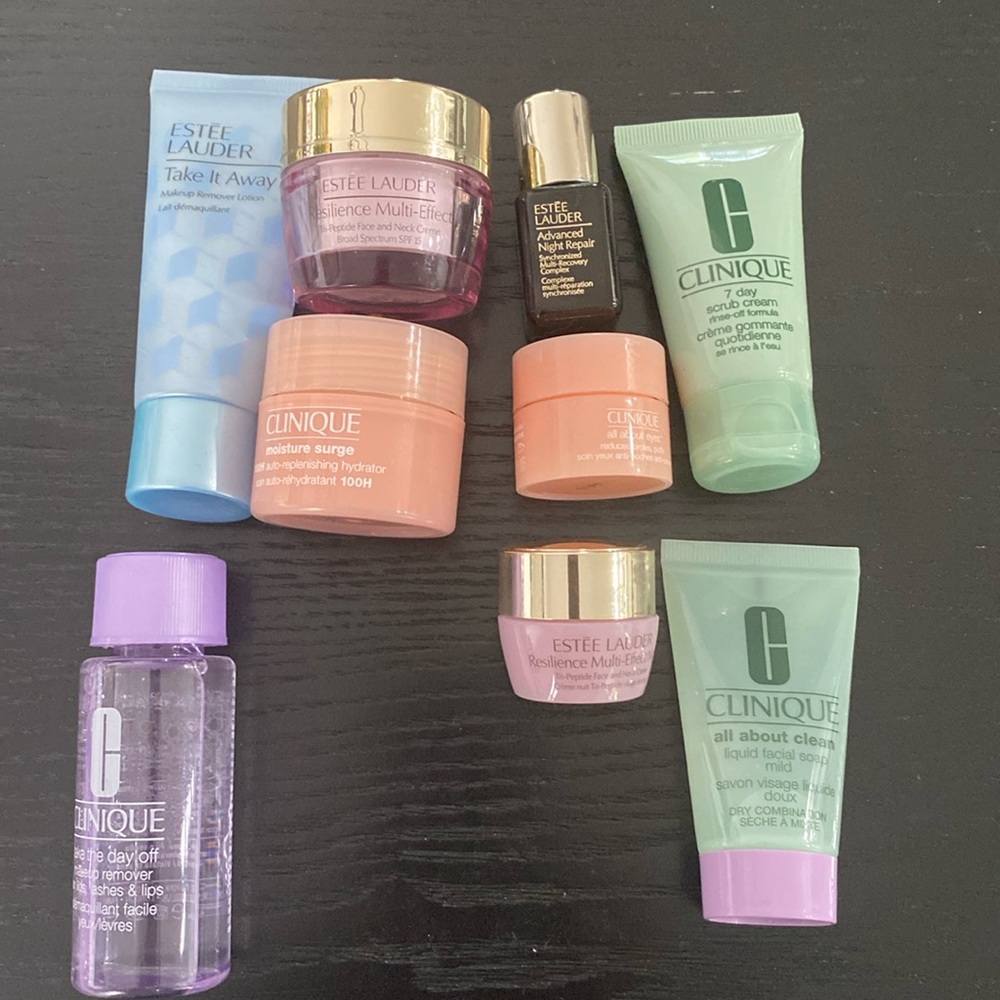 Clinique and Ester Lauder products